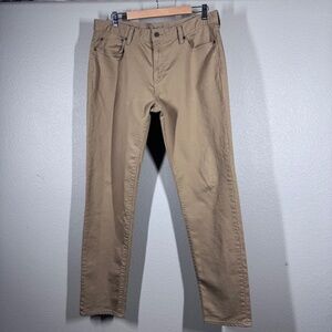 Banana Republic Travel Jean Mens 35x34 Slim Fit Khaki Tan Stretch Pants 5-Pocket